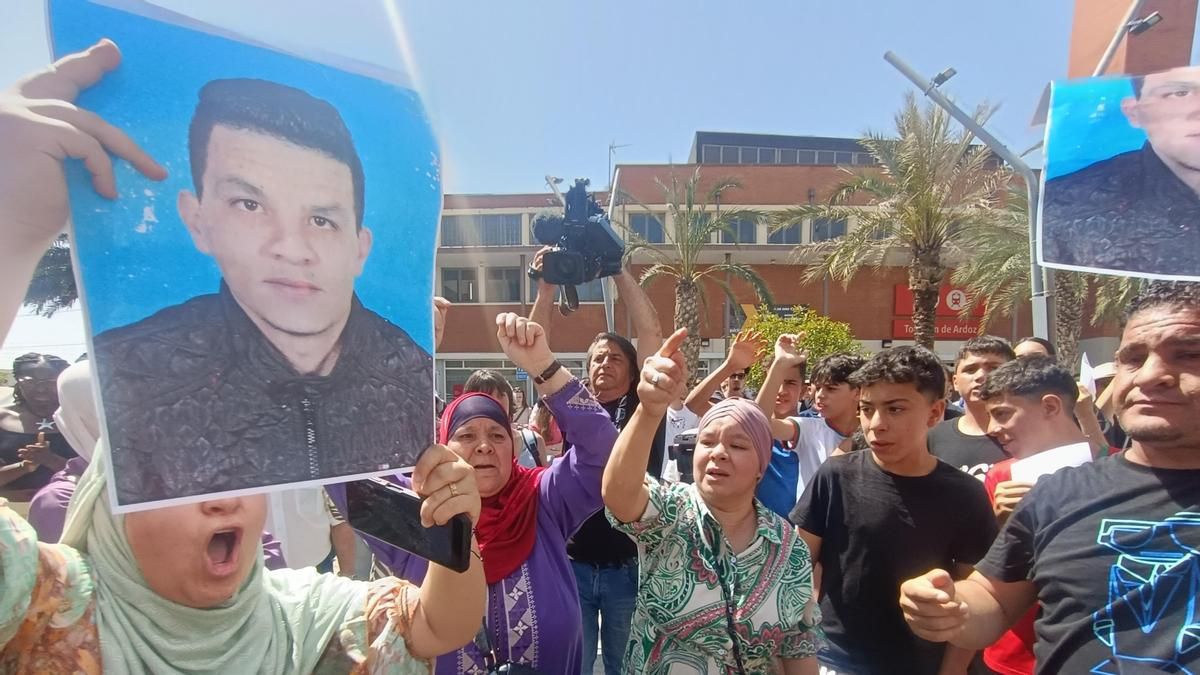 Protesta por la muerte de Abderrahim