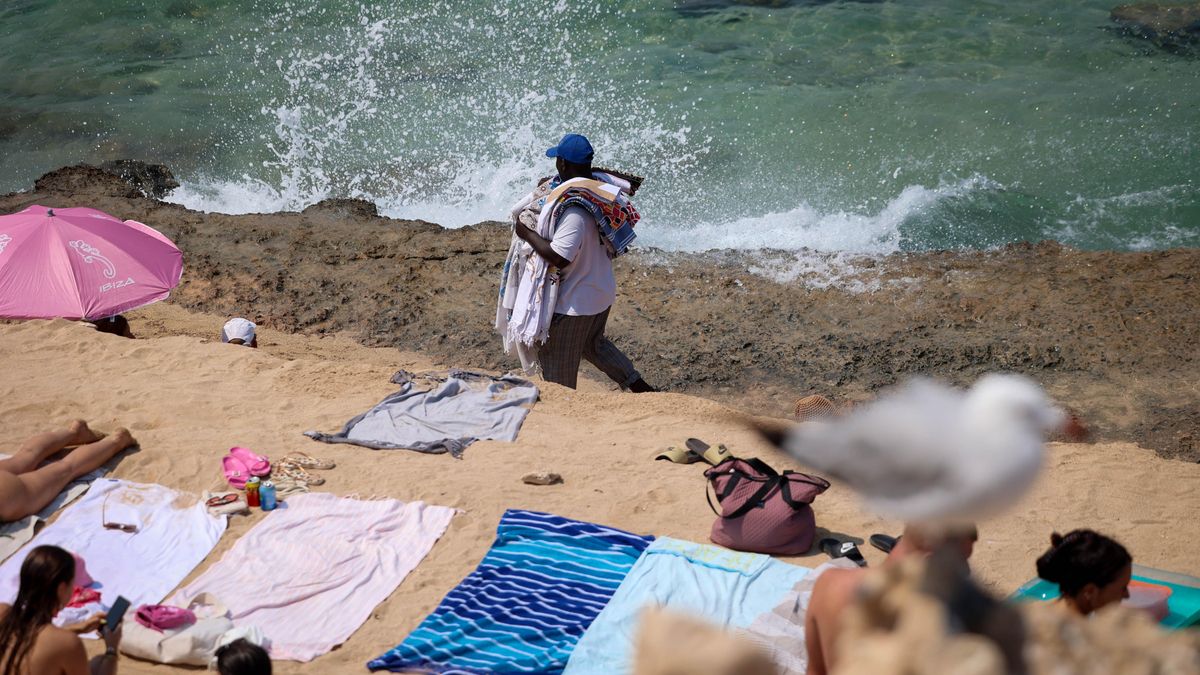 Vendedor ambulante en Eivissa