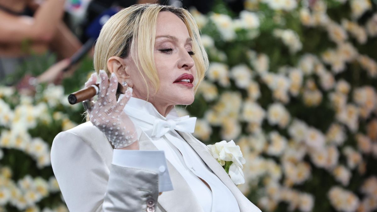 La artista Madonna en la Met Gala de 2025