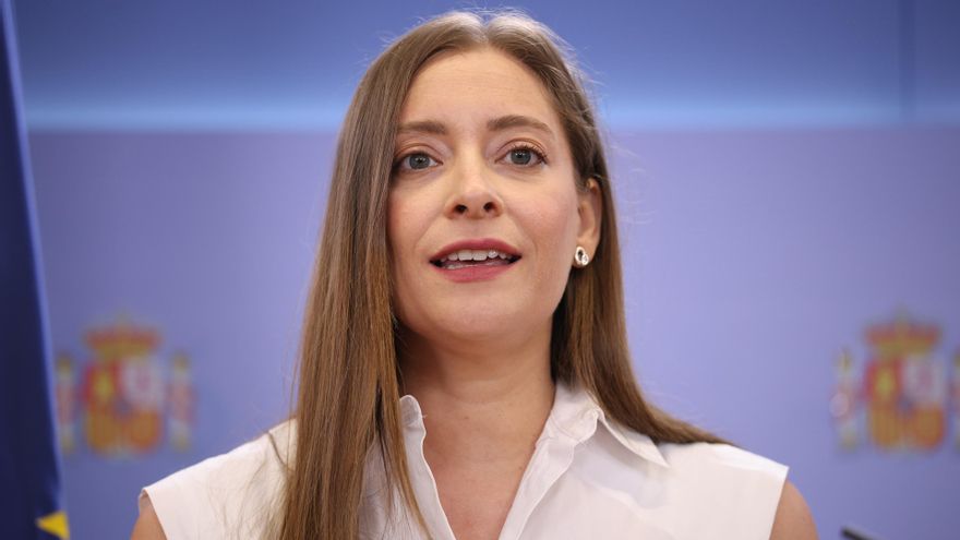 La portavoz del PP en el Congreso, Ester Muñoz, durante una rueda de prensa, en el Congreso de los Diputados, a 9 de junio de 2026, en Madrid (España).