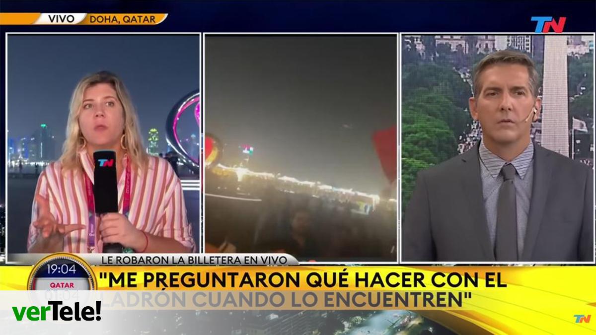 Roban en directo a una reportera argentina en Qatar: "Me preguntaron ...