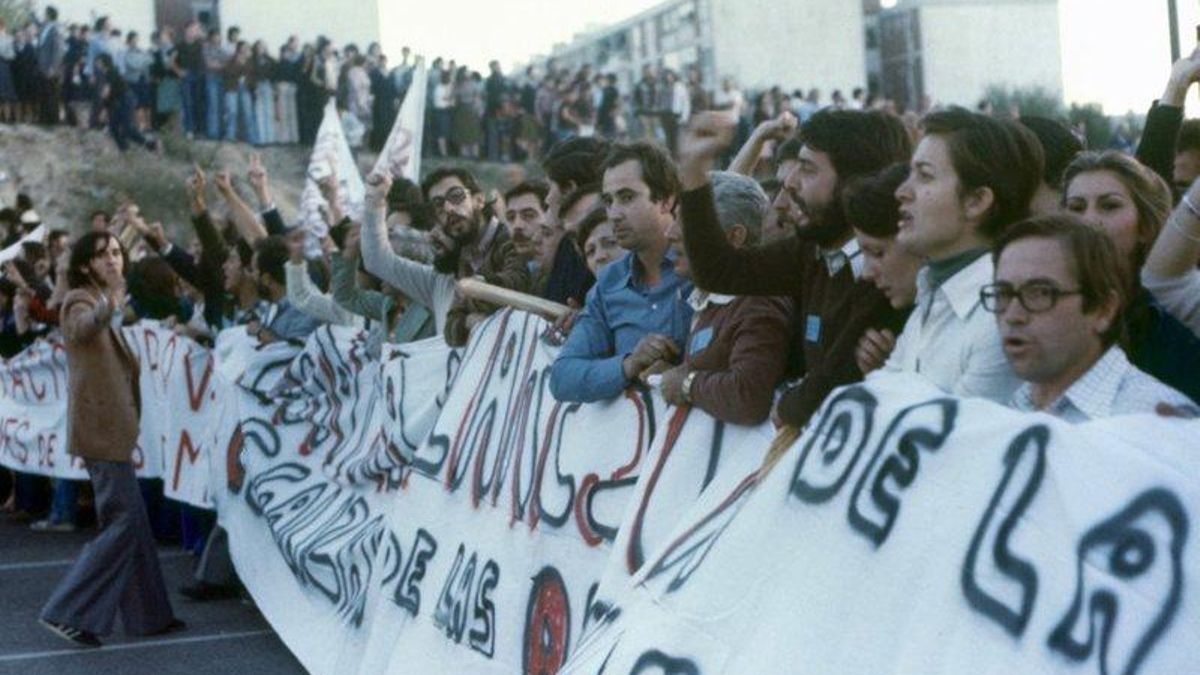 Imagen de la manifestación por la 'Guerra del Pan' en Madrid el 14 de septiembre de 1976