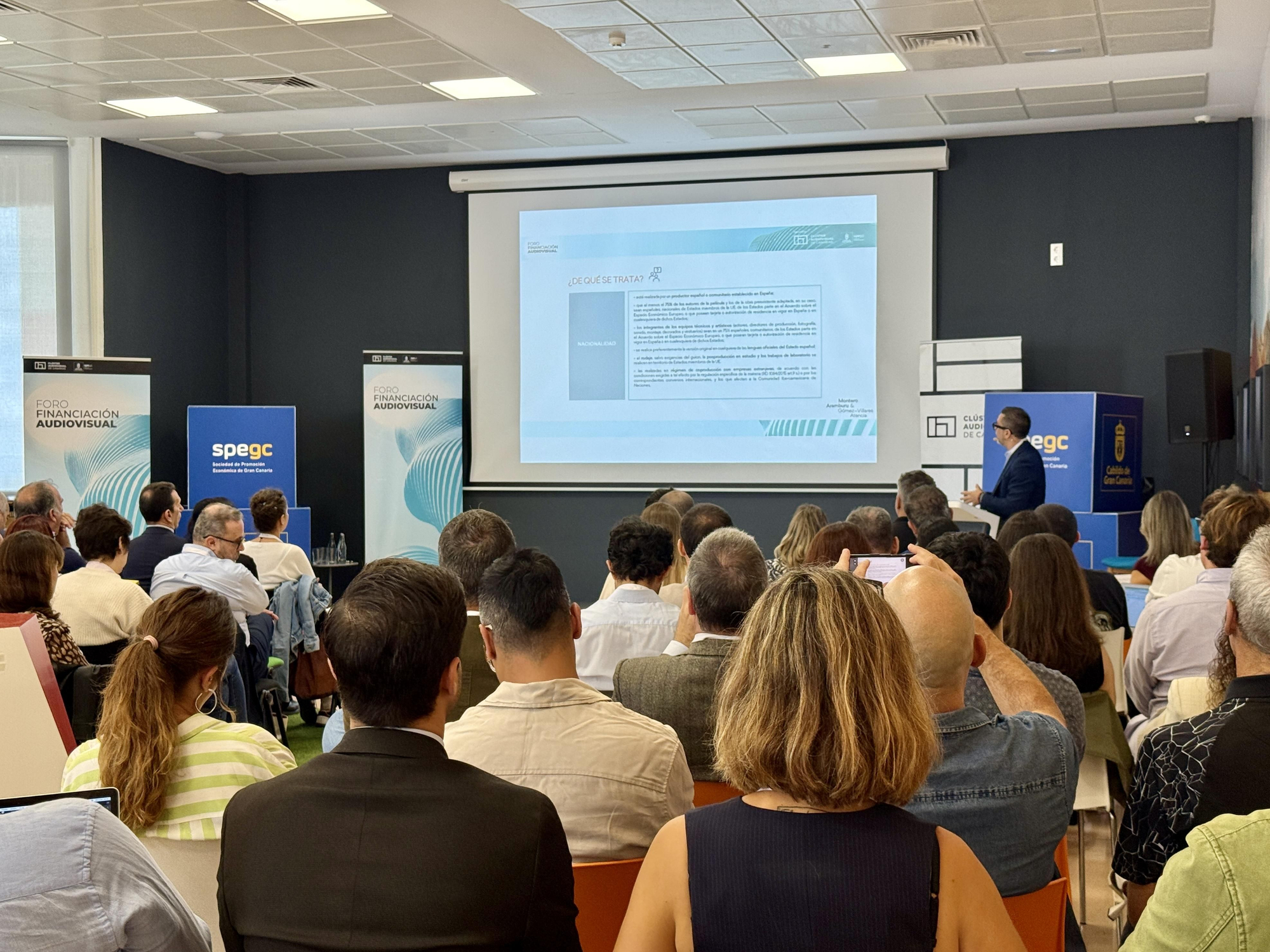 Más de 90 personas acudieron al Foro de Financiación del sector audiovisual.