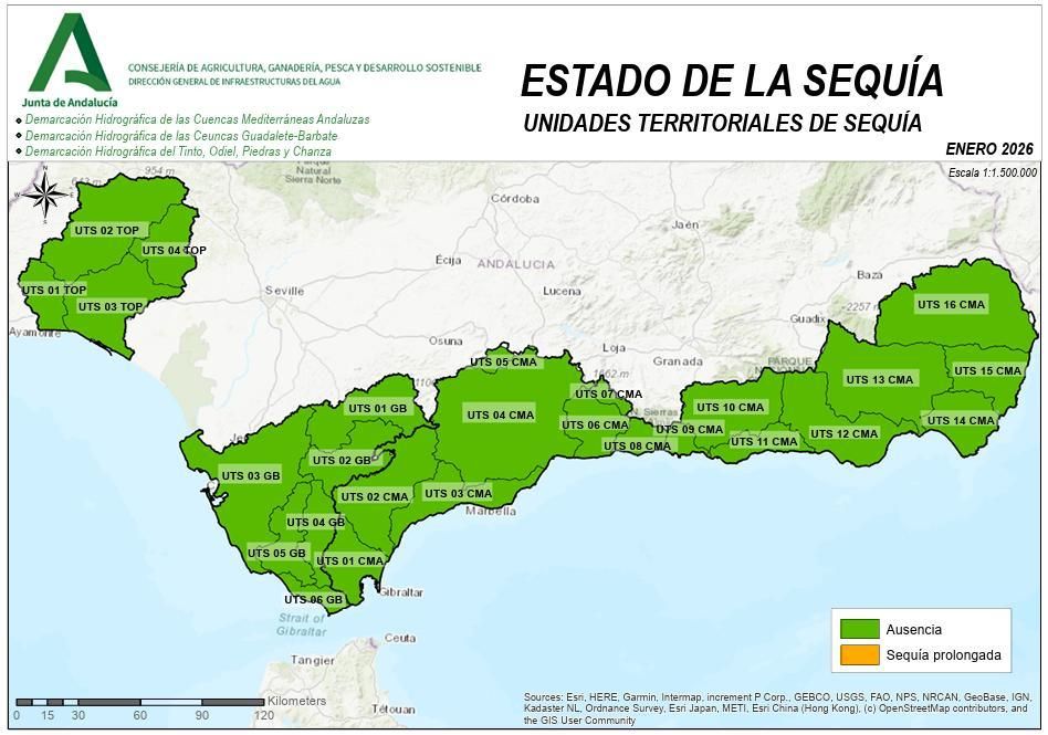 Almería, como el resto de Andalucía, ya no está en sequía