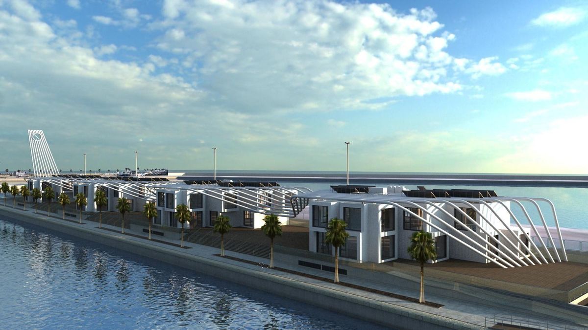 El edificio de Innovación alquilado por la Cámara de Comercio de Alicante para ver los fuegos de Sant Joan.