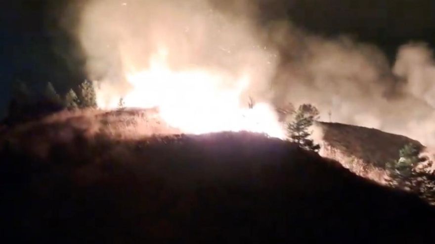 Aparatoso incendio en el fuerte de San Cristóbal de Pamplona, utilizado como prisión durante el franquismo