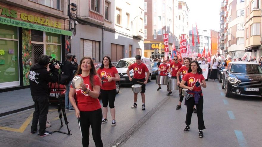 Un momento de la marcha en la capital del Bierzo.