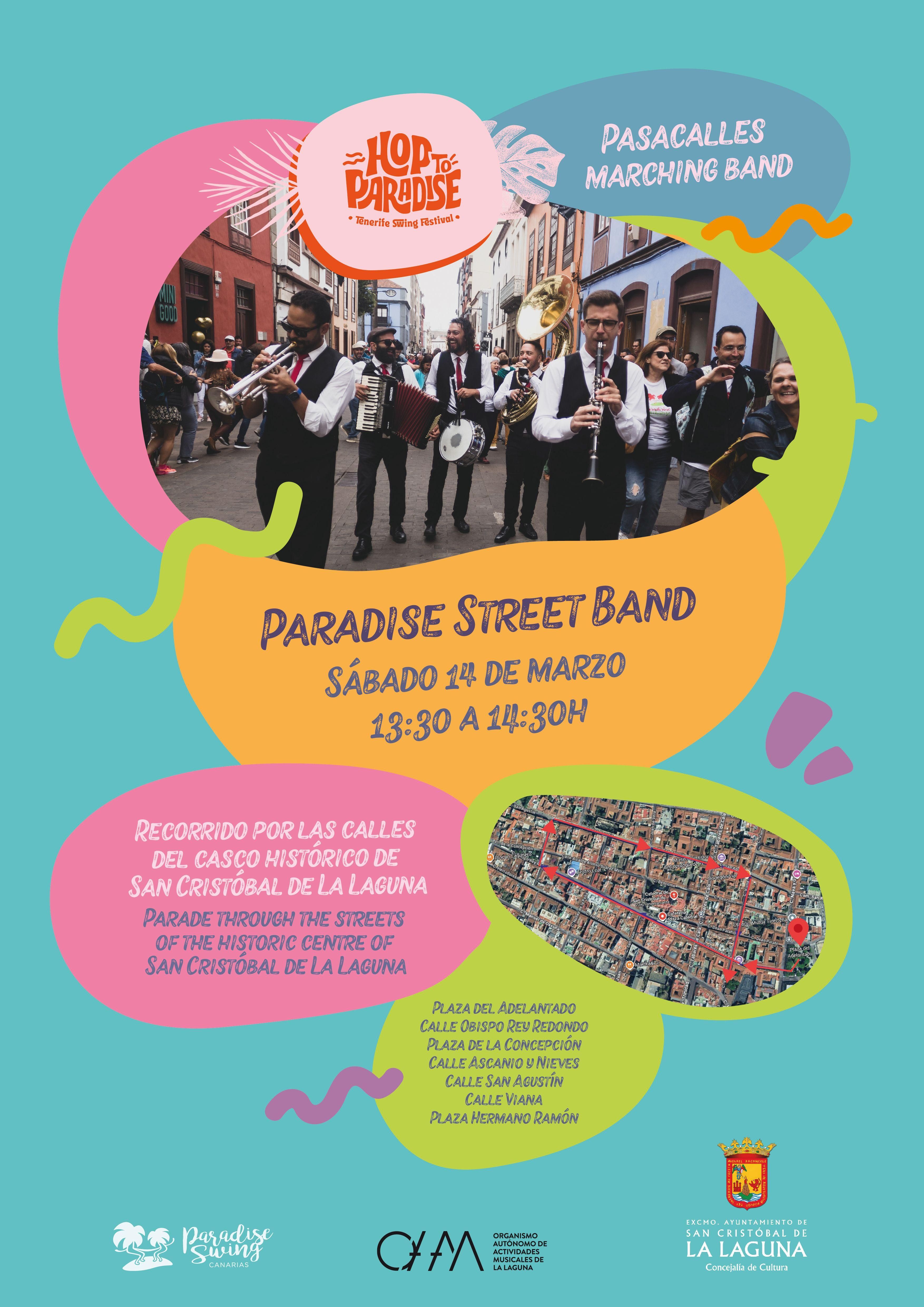 Cartel del Festival Swing Hop To Paradise