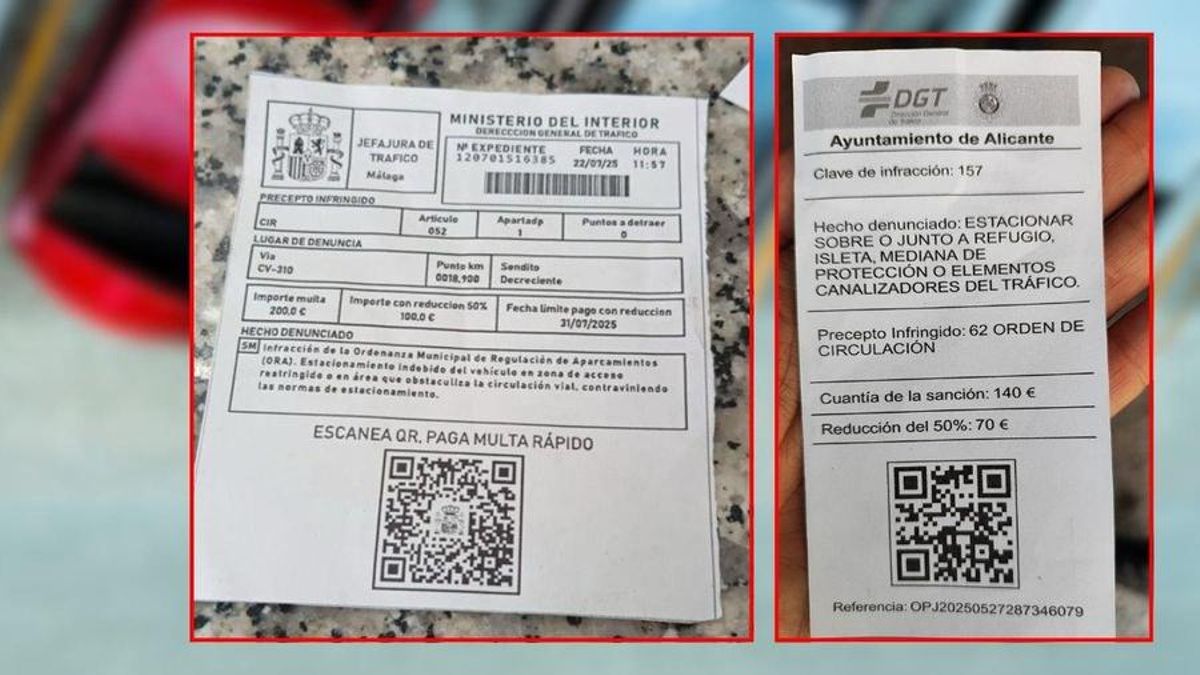 Cuidado si encuentras una multa en tu coche con un código QR: intentan robar tus datos bancarios suplantando a la DGT y organismos oficiales