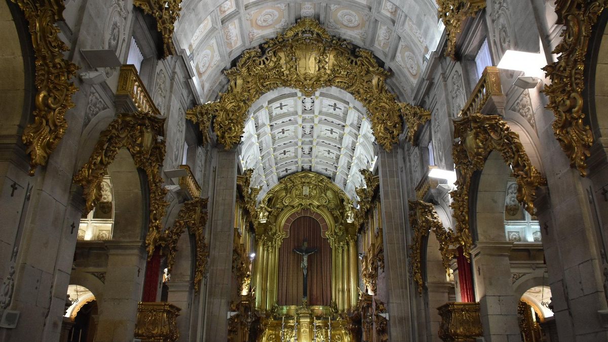 Interior de la Iglesia de Santa Cruz de Braga.
