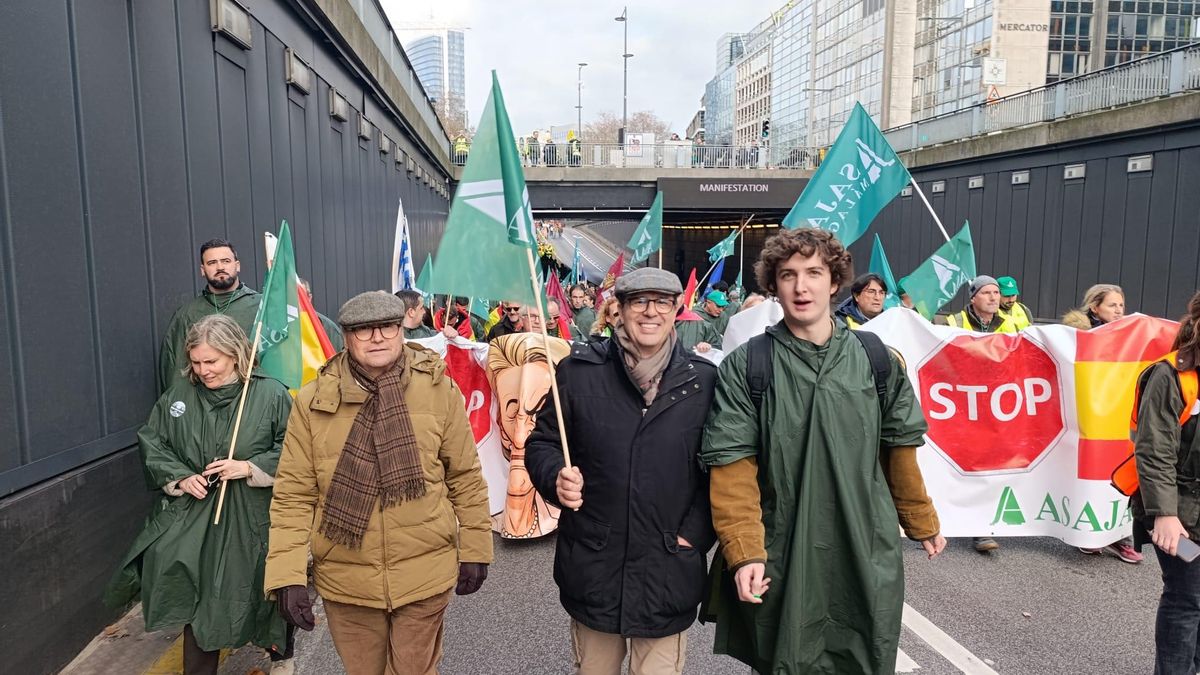 Agricultores cordobeses en Bruselas.