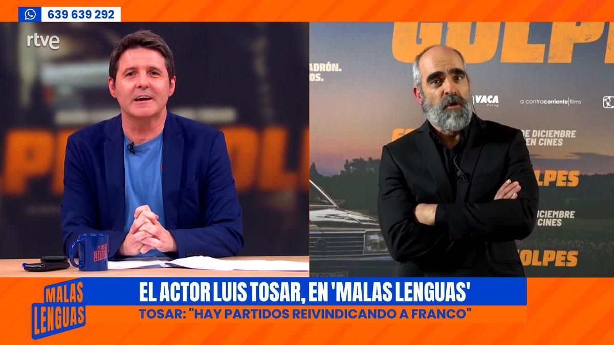 Luis Tosar denuncia en 'Malas lenguas' que aún haya defensores de Franco: "Es terrible ver a chiquillos ensalzándolo"