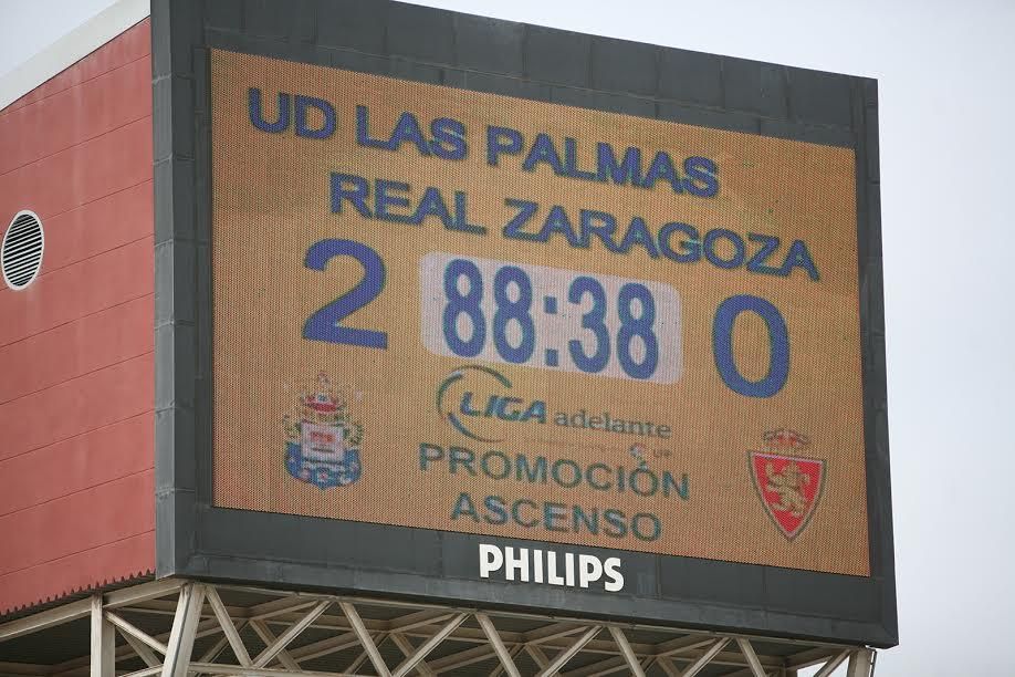 Marcador en el Estadio de Gran Canaria.  (ALEJANDRO RAMOS)