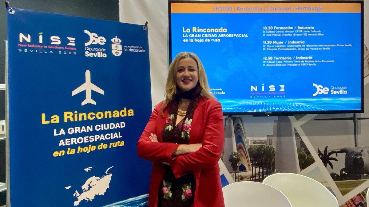 La Rinconada se reivindica como epicentro aeroespacial andaluz en la feria industrial del sur de Europa