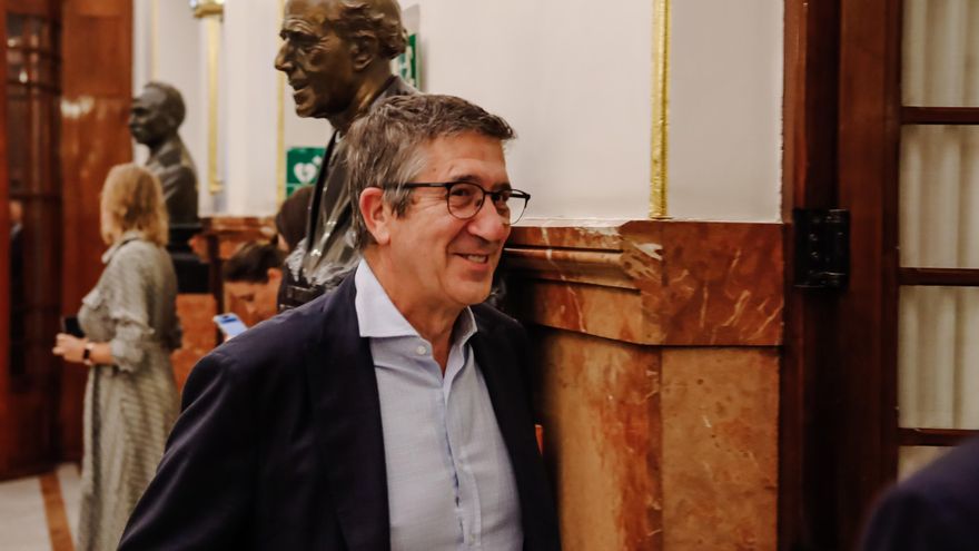 El portavoz del Grupo Parlamentario Socialista en el Congreso de los Diputados, Patxi López.