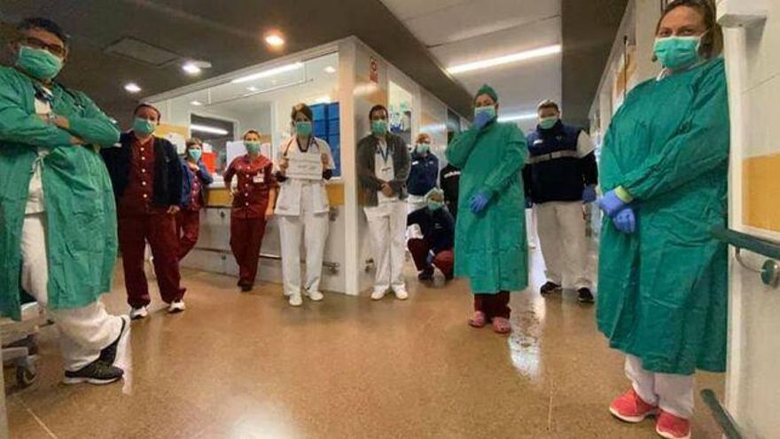 Personal sanitario del Hospital General de La Palma.