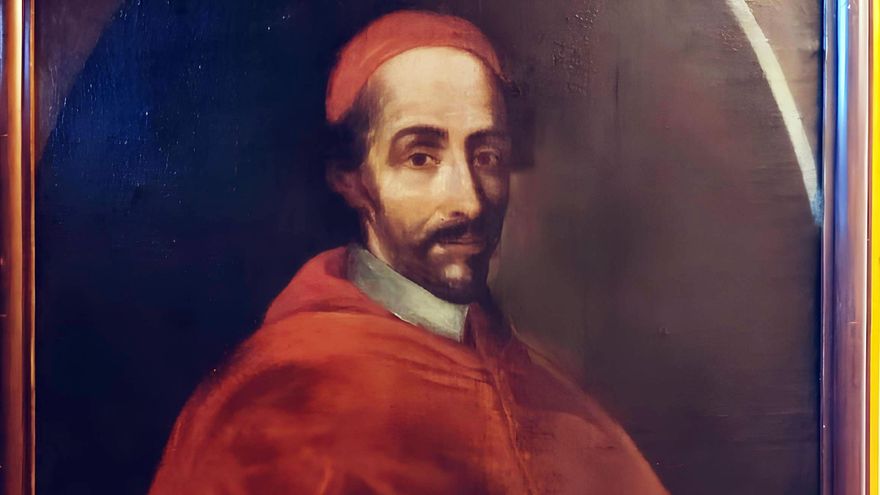 Retrato del célebre obispo de Cartagena Luis Antonio de Belluga y Moncada, expuesto en la sala capitular de la Catedral de Málaga