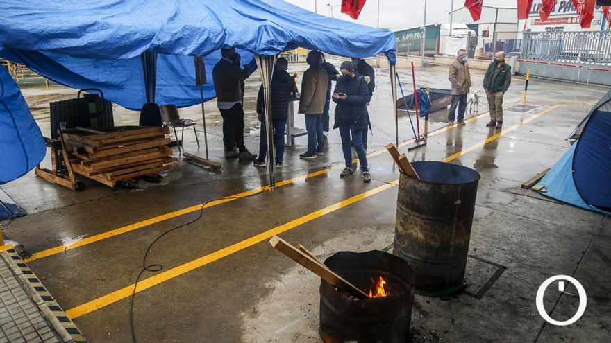 Trabajadores de Zumosol en Palma del Río