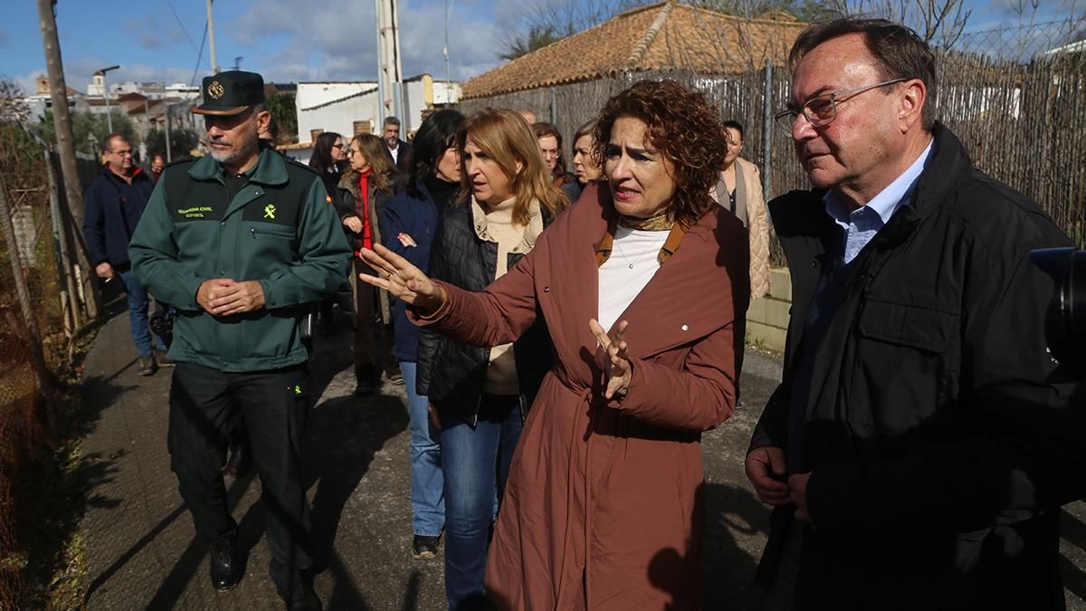Visita de la vicepresidenta María Jesús Montero a Villafranca de Córdoba