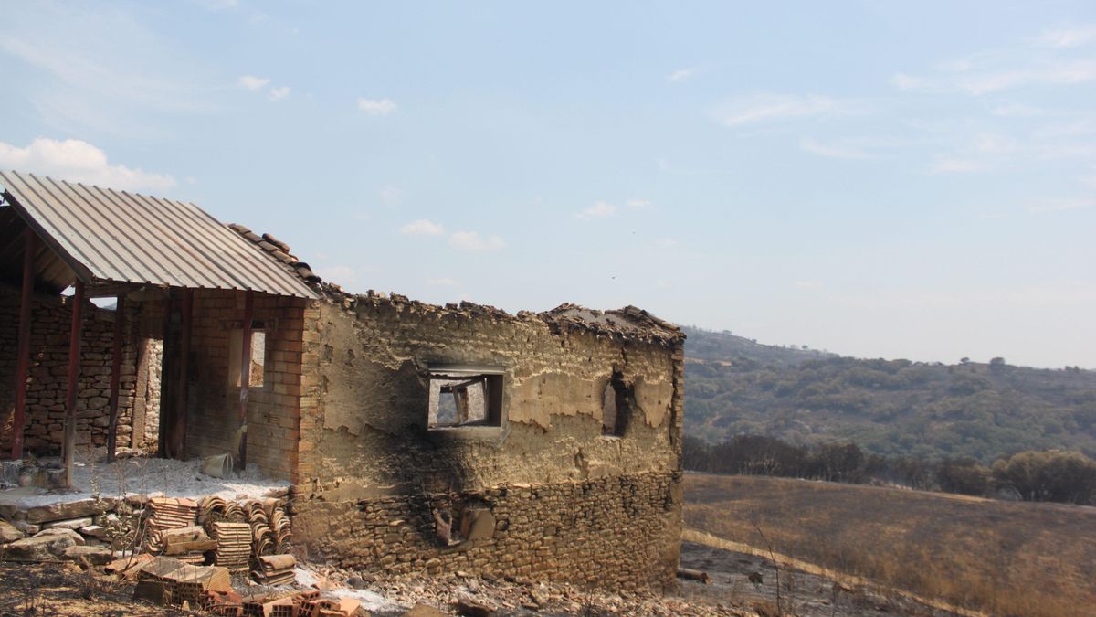 Construcción afectada en Uncastillo