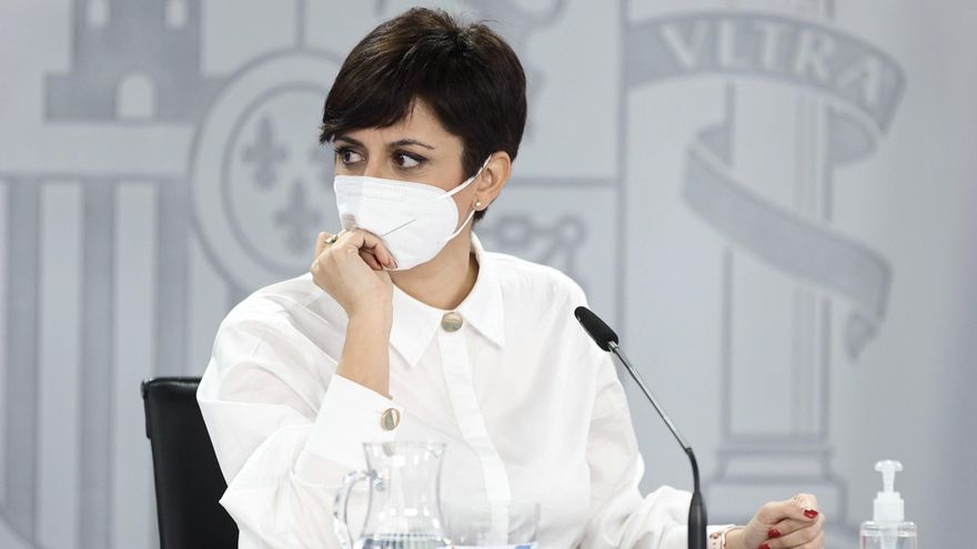 La ministra Portavoz, Isabel Rodríguez, en una comparecencia tras la reunión del Consejo de Ministros, en La Moncloa