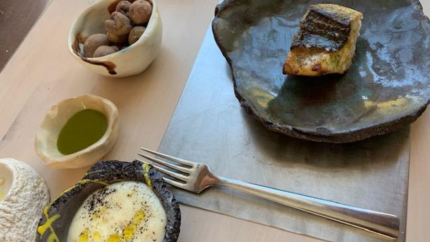 Combinado de Cherne y Papas en Texturas