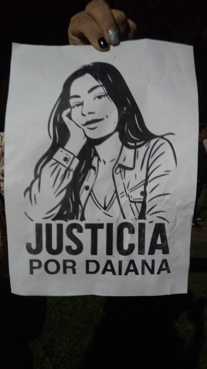 Movilización pidiendo justicia por el femicidio de Daiana Mendieta.