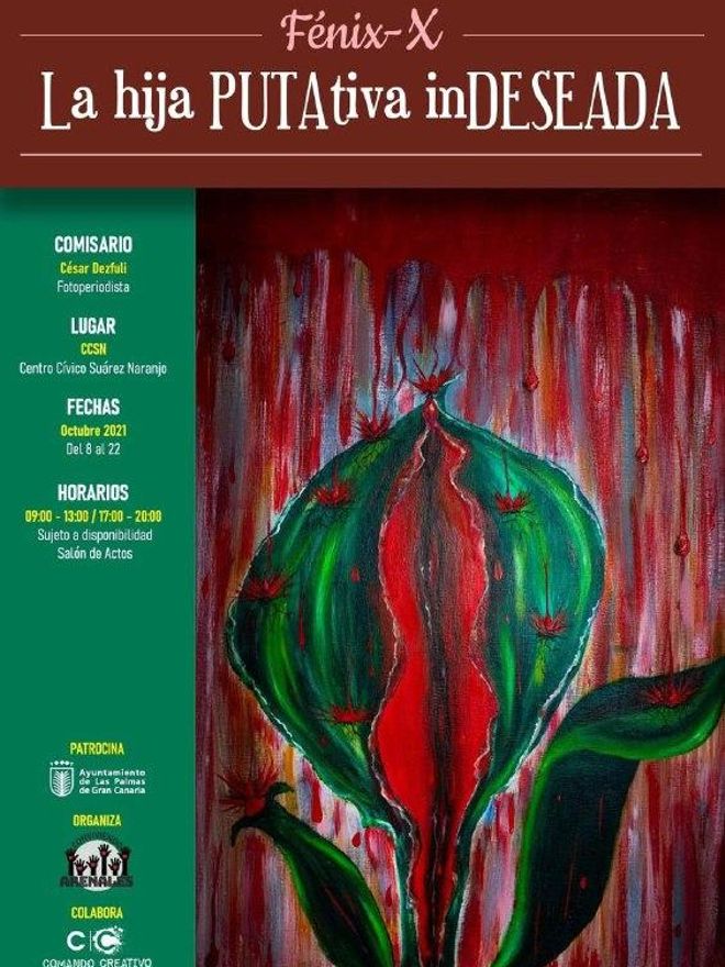 Cartel de la exposición de Fénix-x.