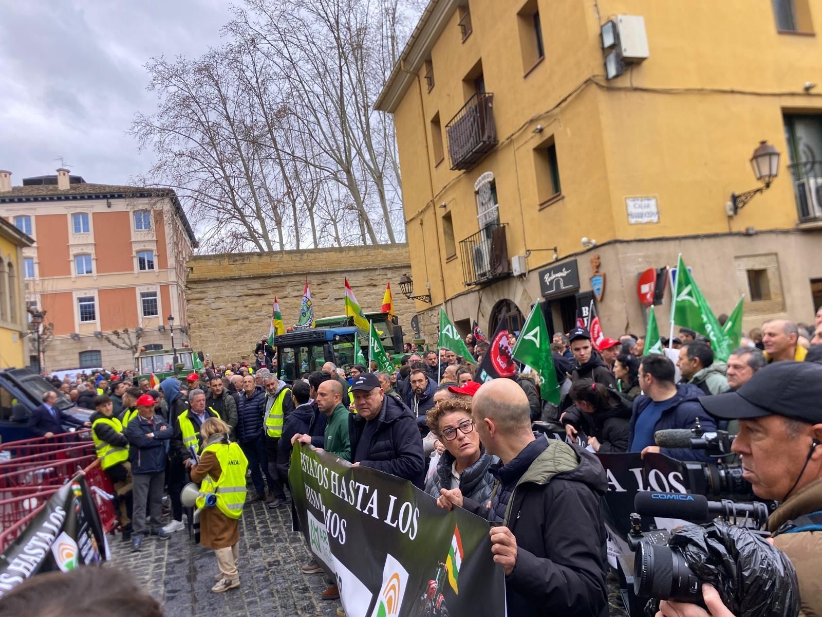 Tractorada en Logroño: "El campo ya no puede más"