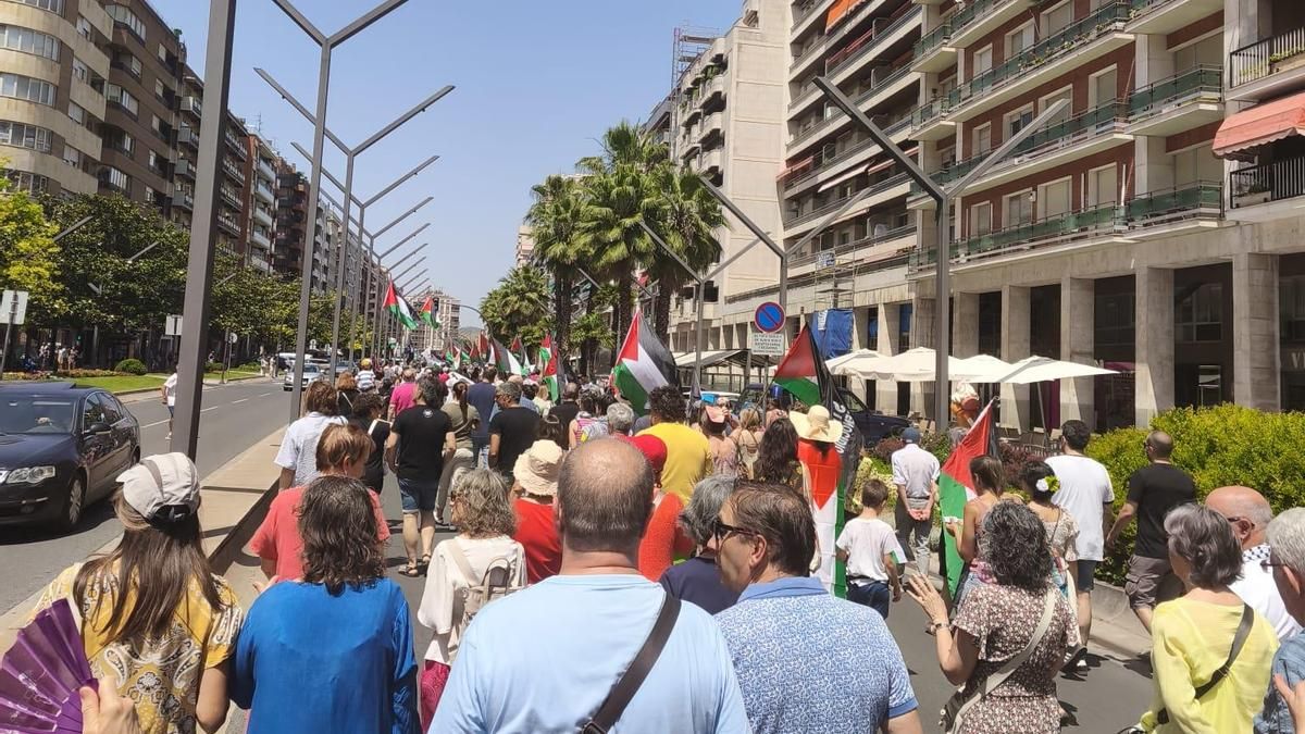 Manifestación por Palestina en Logroño