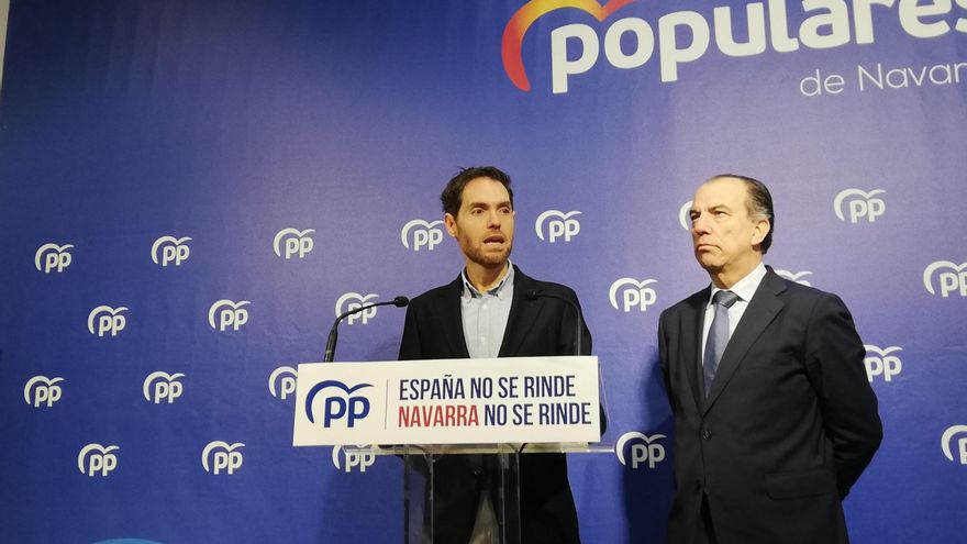 Los diputados del PP por Navarra Sergio Sayas y Carlos García Adanero.