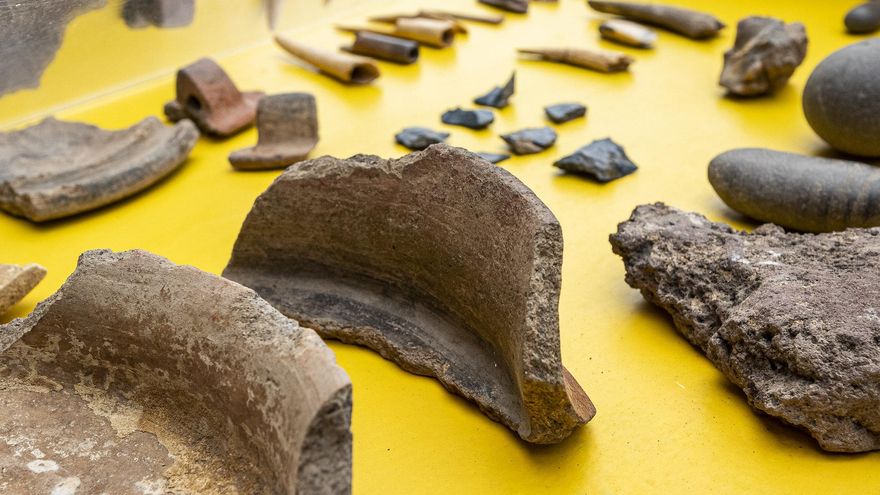 Piezas recuperadas en el Cenobio de Valerón, Gran Canaria