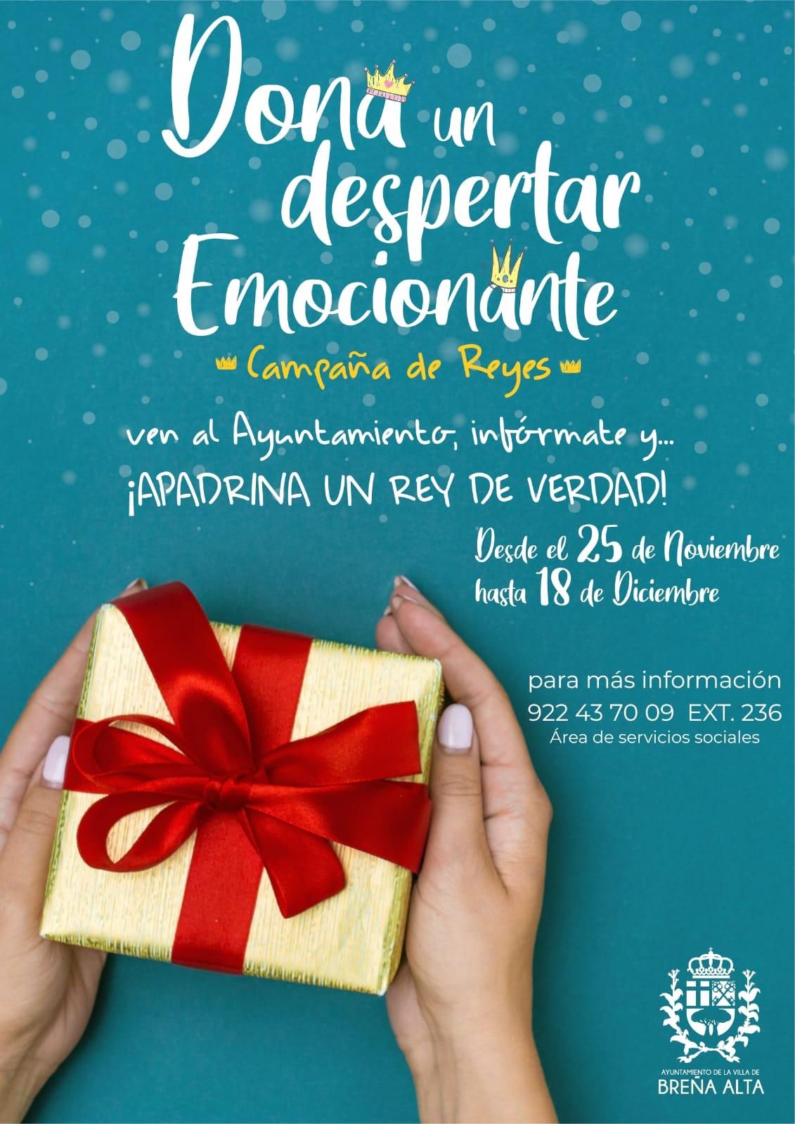 Cartel de la campañ ¡Apadrina un Rey de Verdad!.