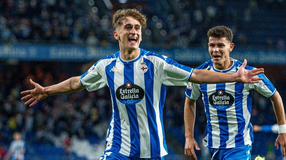 Noel López en su etapa en el Deportivo