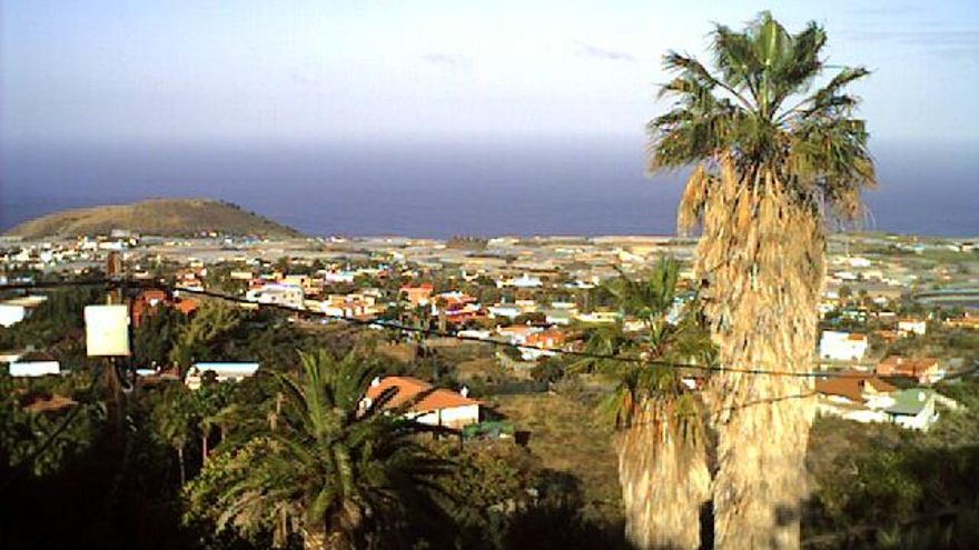 Imagen de la zona oeste de La Palma, en la mañana de este sábado, de la web Apalmet.