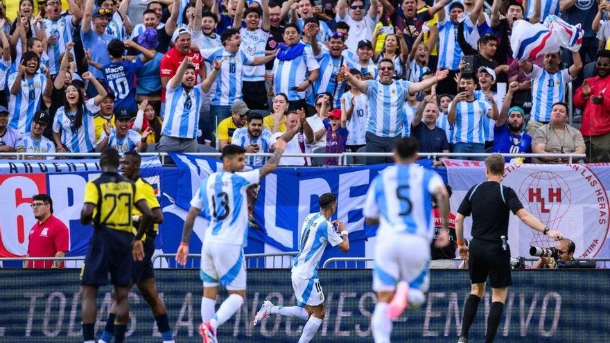 La Selección Argentina le ganó a Ecuador en el primer amistoso previo a la Copa América