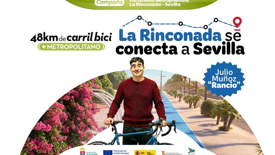 La Rinconada se conecta a Sevilla con 48 kilómetros de carril bici + red metropolitana