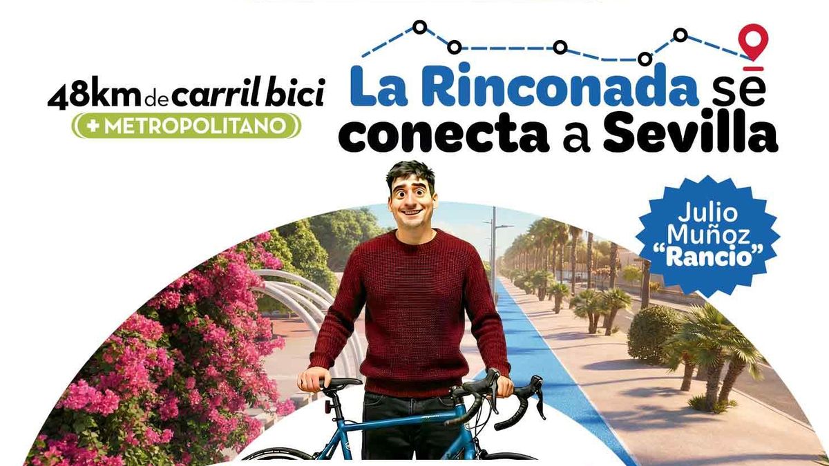 La Rinconada se conecta a Sevilla con 48 kilómetros de carril bici + red metropolitana