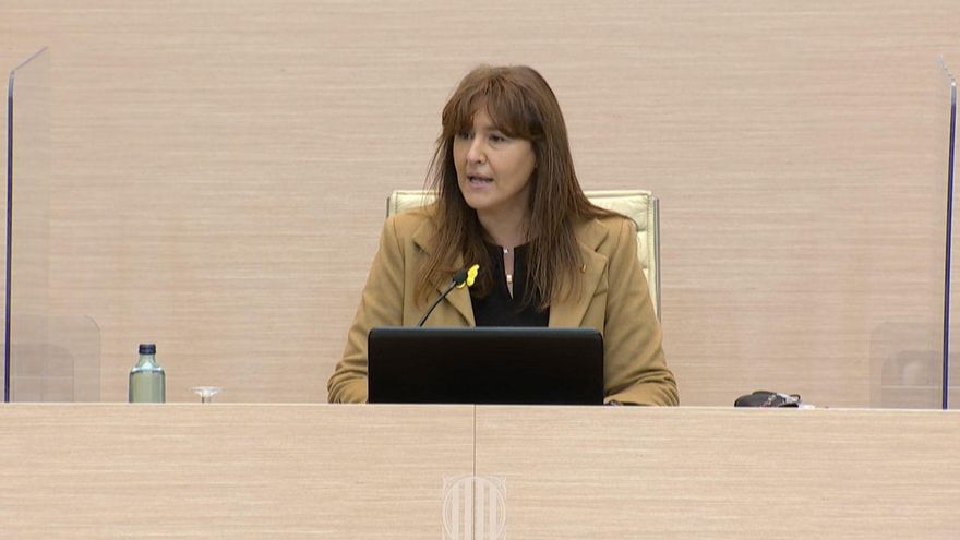 Laura Borràs, presidenta del Parlament.