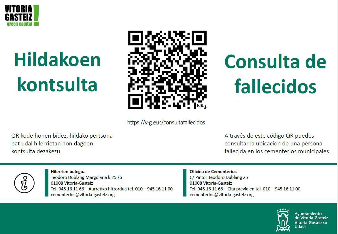 El código QR con el que se accede al buscador puesto en marcha por el Ayuntamiento