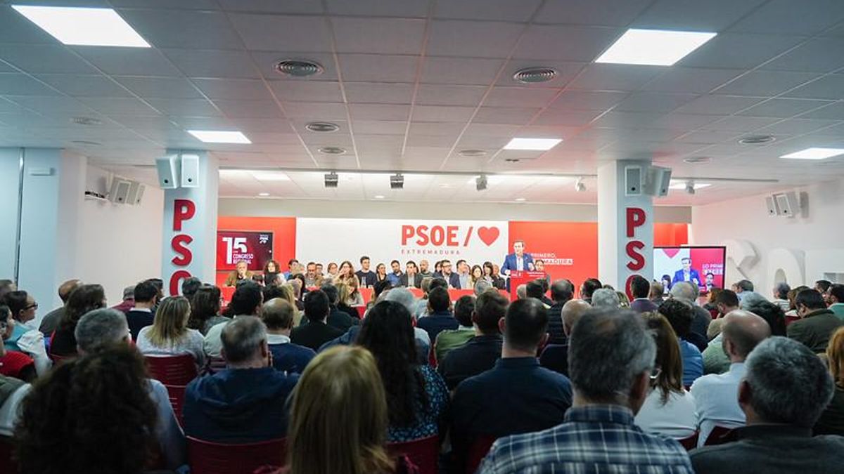 El Comité Regional del PSOE extremeño está compuesto por 300 personas