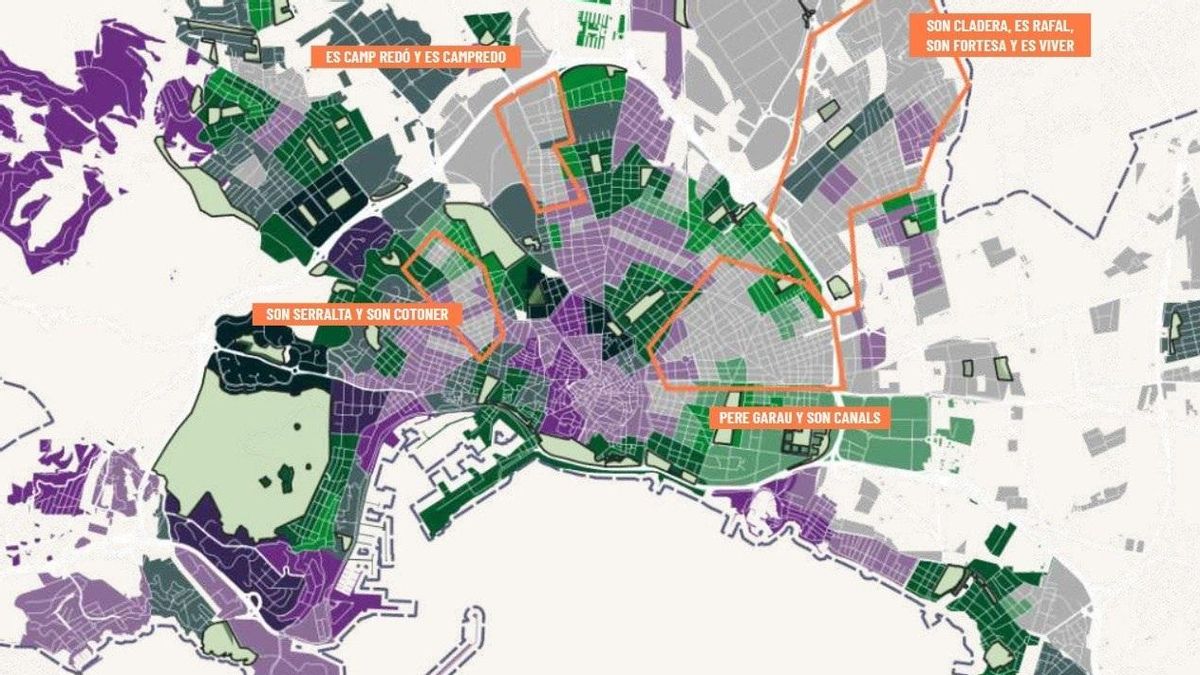 Dos tercios de la población de Palma no tiene acceso a zonas verdes, según Amics de la Terra