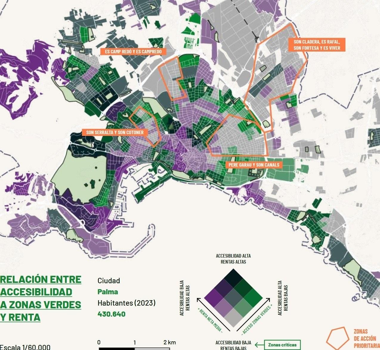 Pleno de zonas verdes de Palma según Amics de la Terra.