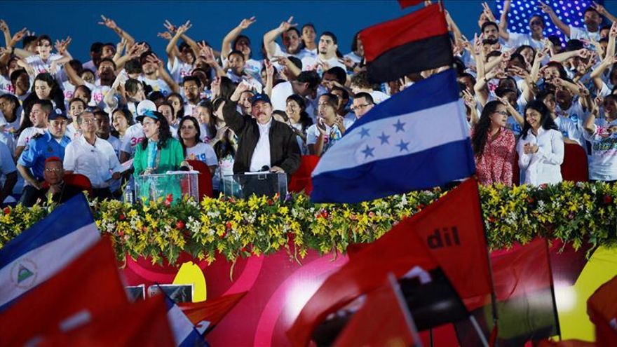 Las criticas a Trump y la solicitud de revisar los planes policiales marcan el aniversario sandinista