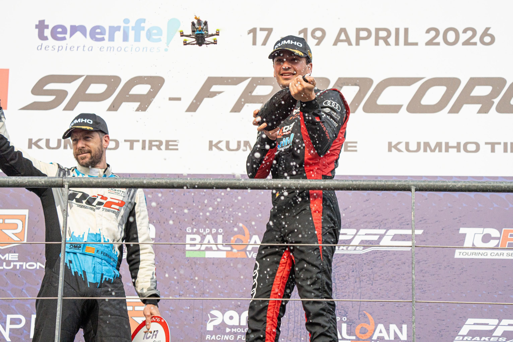 Victoria del palmero Santi Concepción Jr en el circuito Spa-Francorchamps de Bélgica.