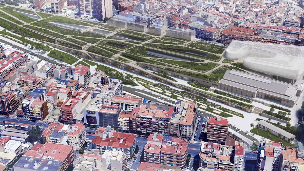 Alicante dirá adiós a la 'cicatriz' de las vías: así será el nuevo Parc Central en el que se invertirán 420 millones