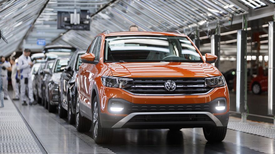 Modelo T-Cross durante el proceso de fabricación