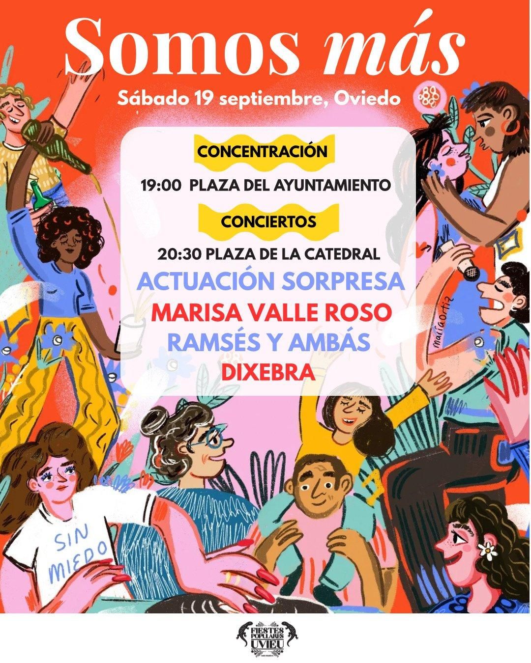 Jornada 'Somos más' en las fiestas de San Mateo en Oviedo