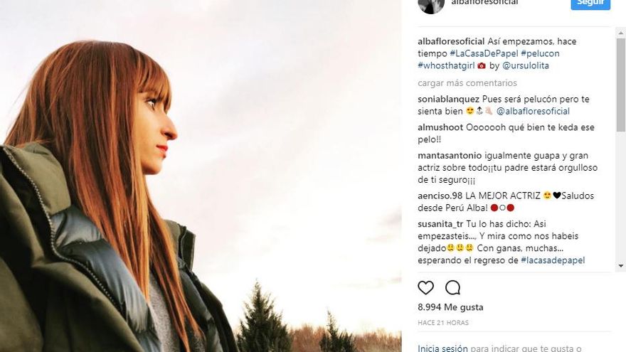 Instagram Alba Flores