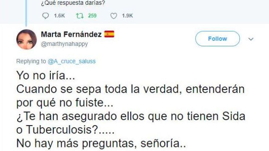 Mensaje antivacunas de la presidenta de las Cortes de Aragón, Marta Fernández